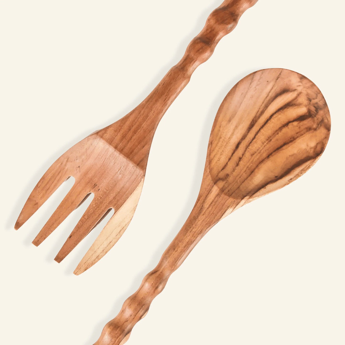 Ensemble fourchette et cuillère en bois - CRUSOË