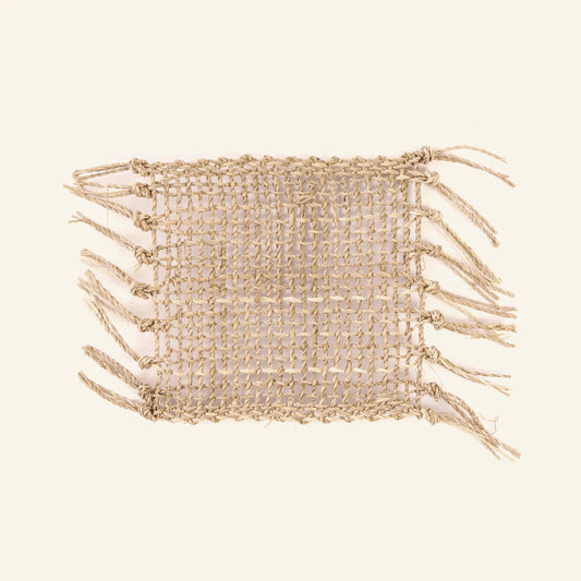 Le Sous-Verre Fringe Raffia - Naturel - CRUSOË