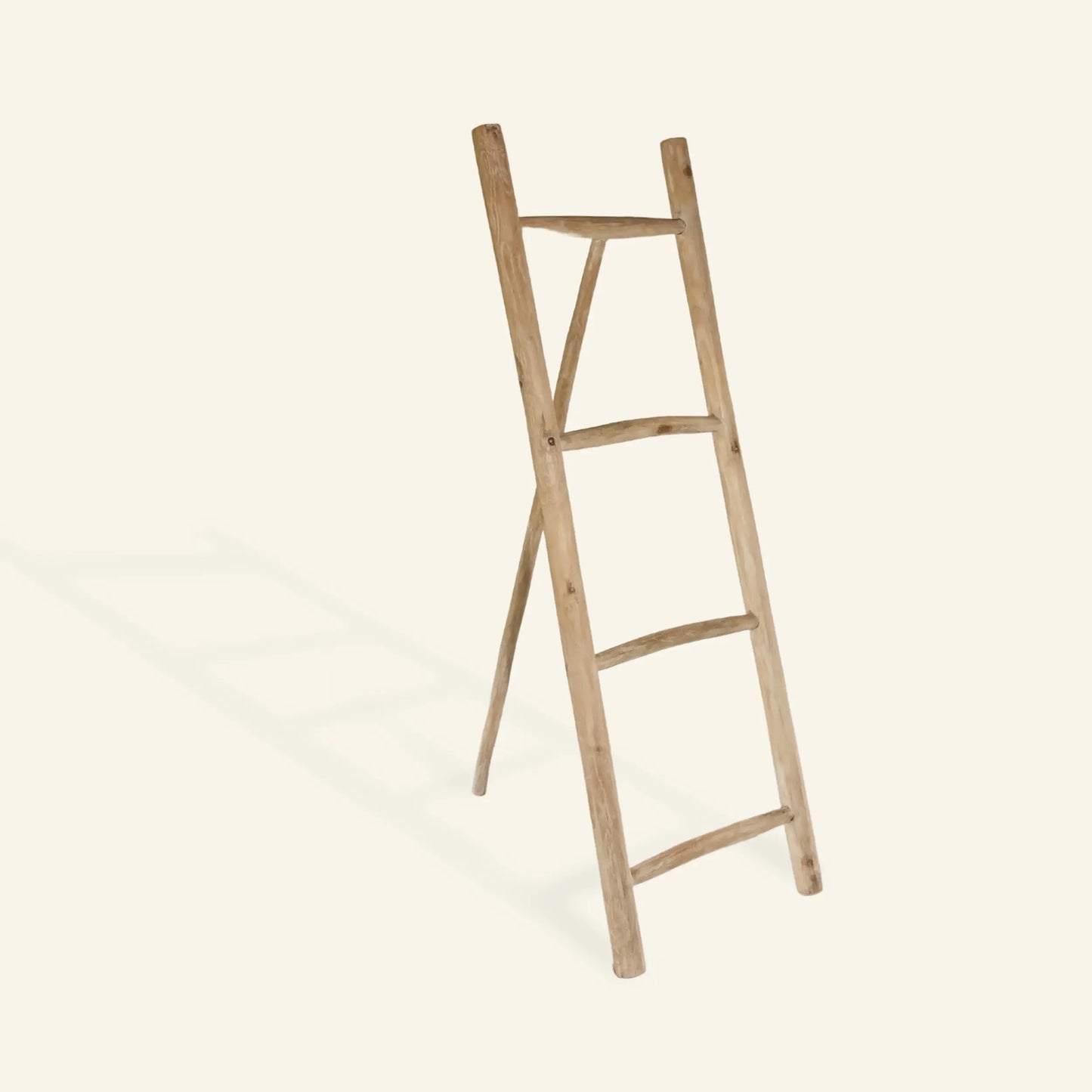 Three-foot ladder made of teak branches