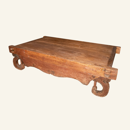 Coffee table - antique teak daybed