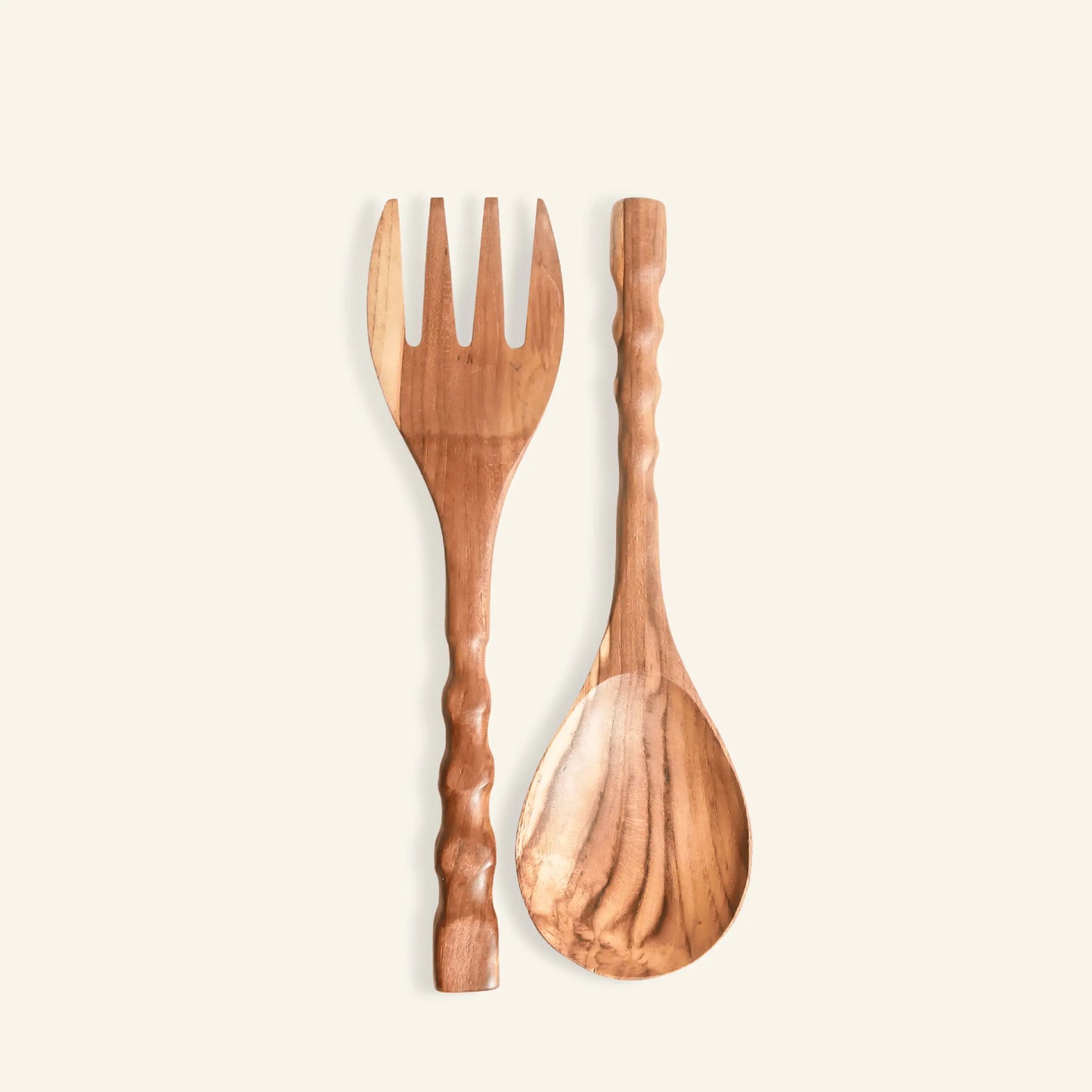 Ensemble fourchette et cuillère en bois - CRUSOË