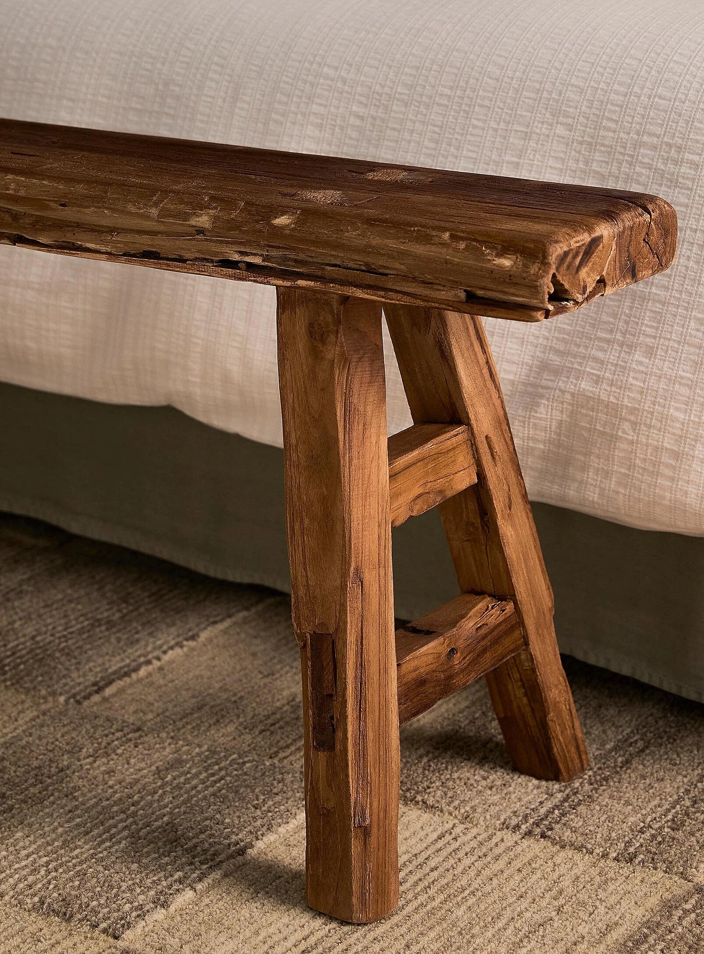 Narrow vintage bench - 150 cm