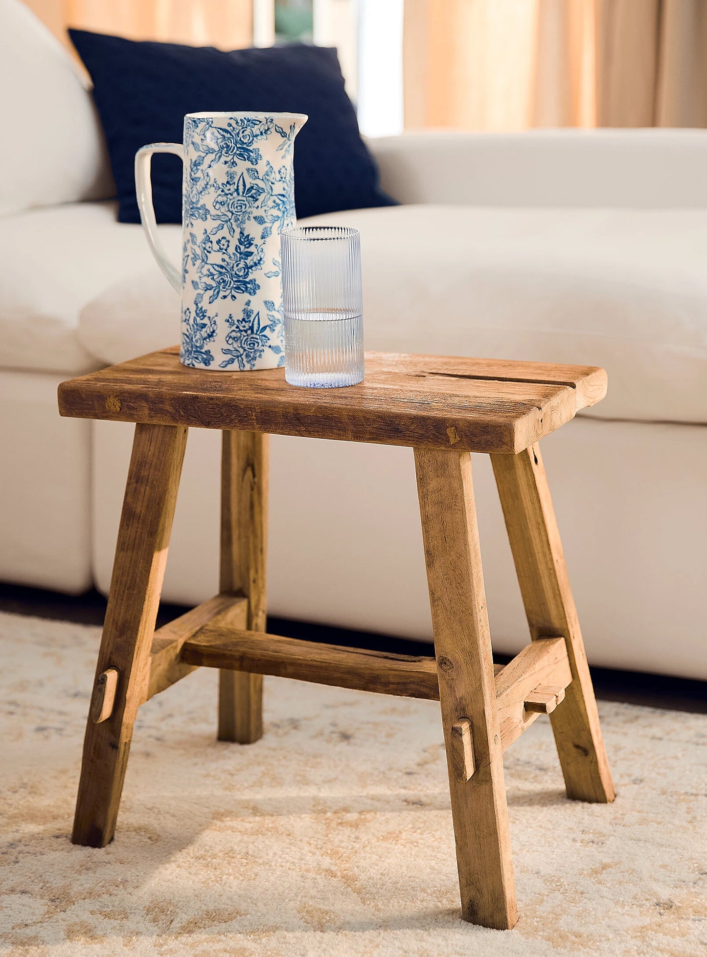 Vintage teak stool