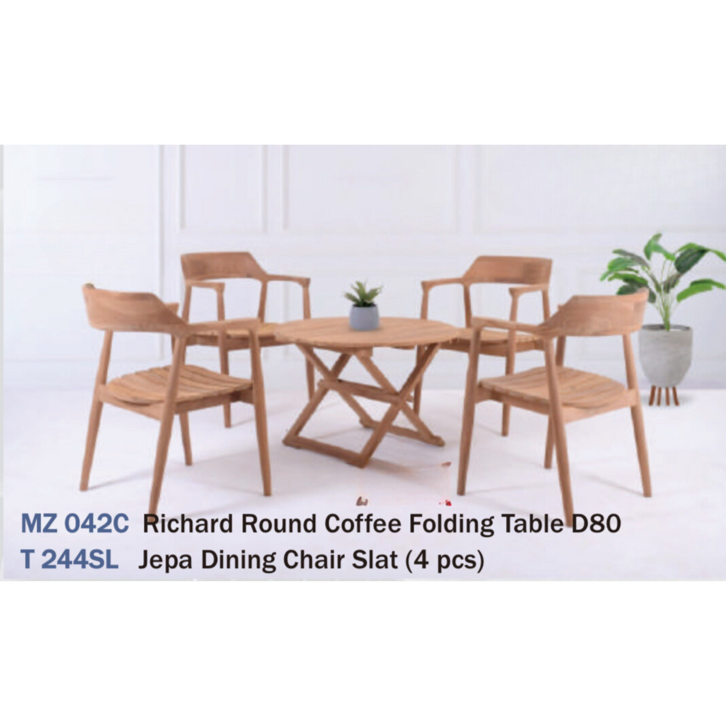 Ensemble table et 4 chaises