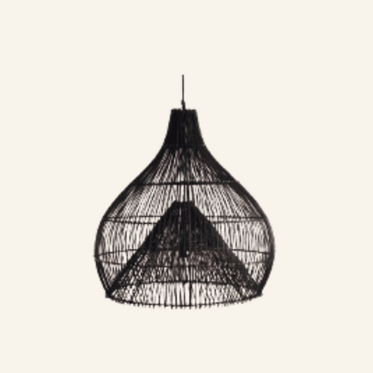 Abat-jour en rotin Leonard