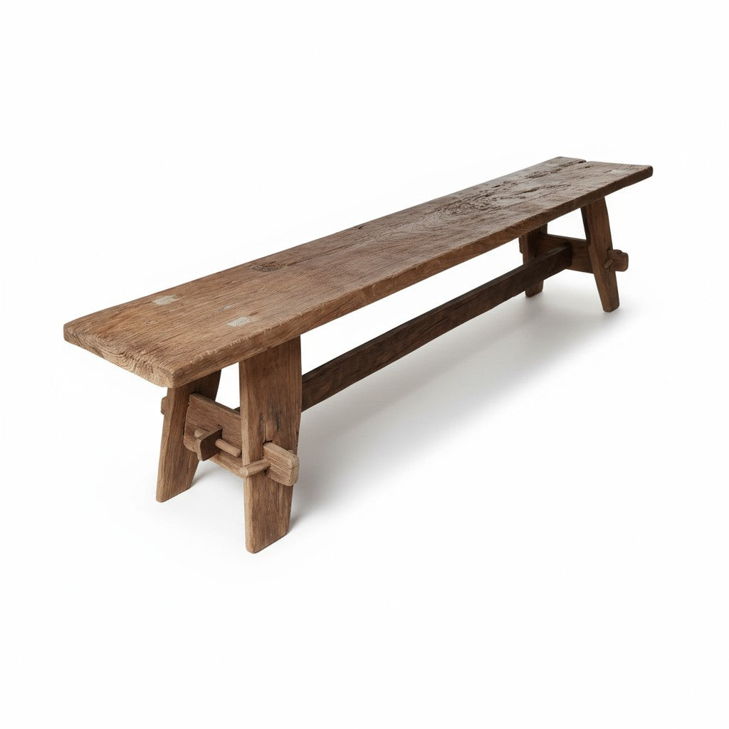 Long Banc artisan - piece unique 200cm