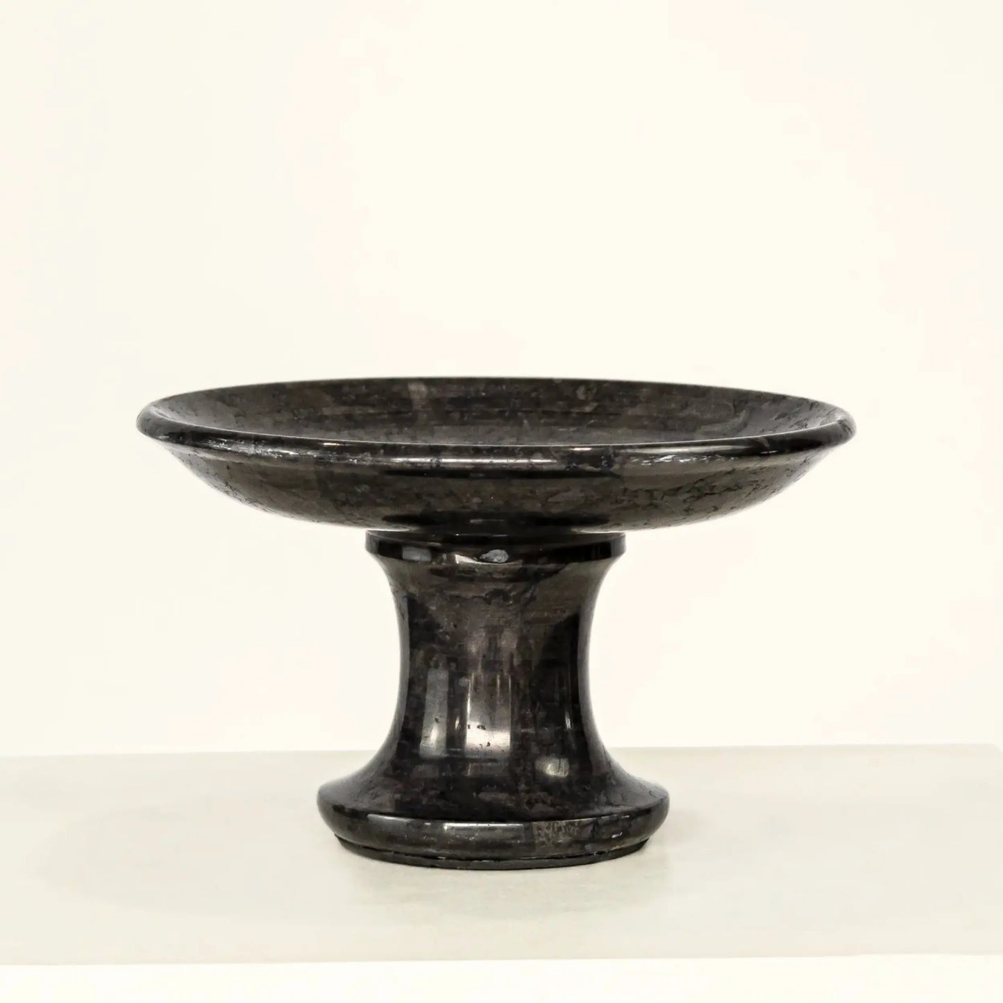 Freestanding Marble Serving Tray - Black
