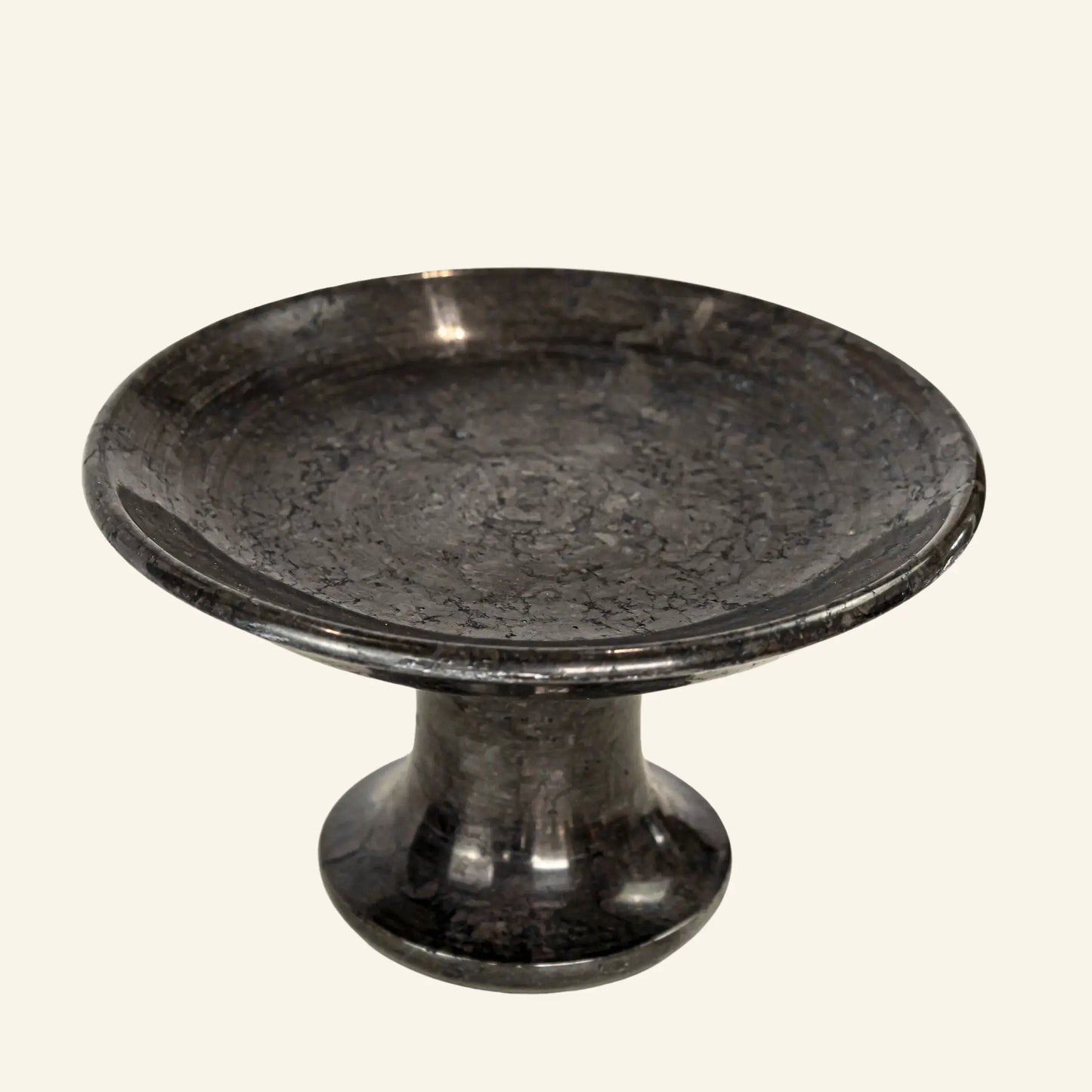 Freestanding Marble Serving Tray - Black