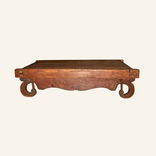 Coffee table - antique teak daybed