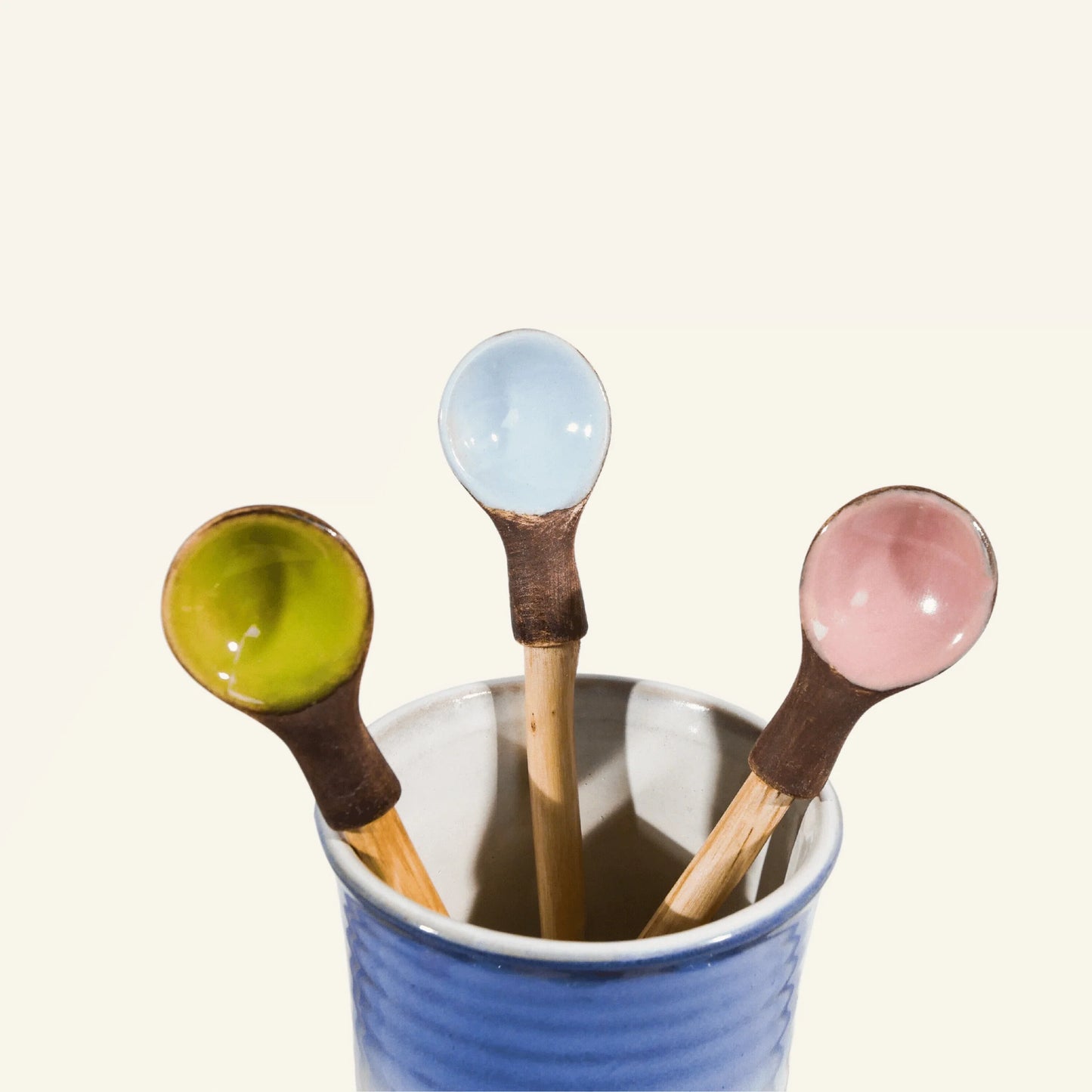 Cuillère en céramique et bois - CRUSOË