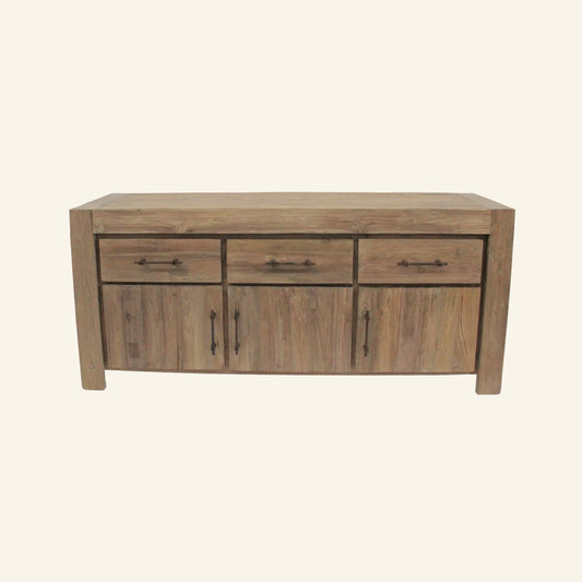 Rustic sideboard in recycled teak wood