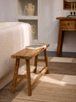 Recycled teak bench LEON-90cm