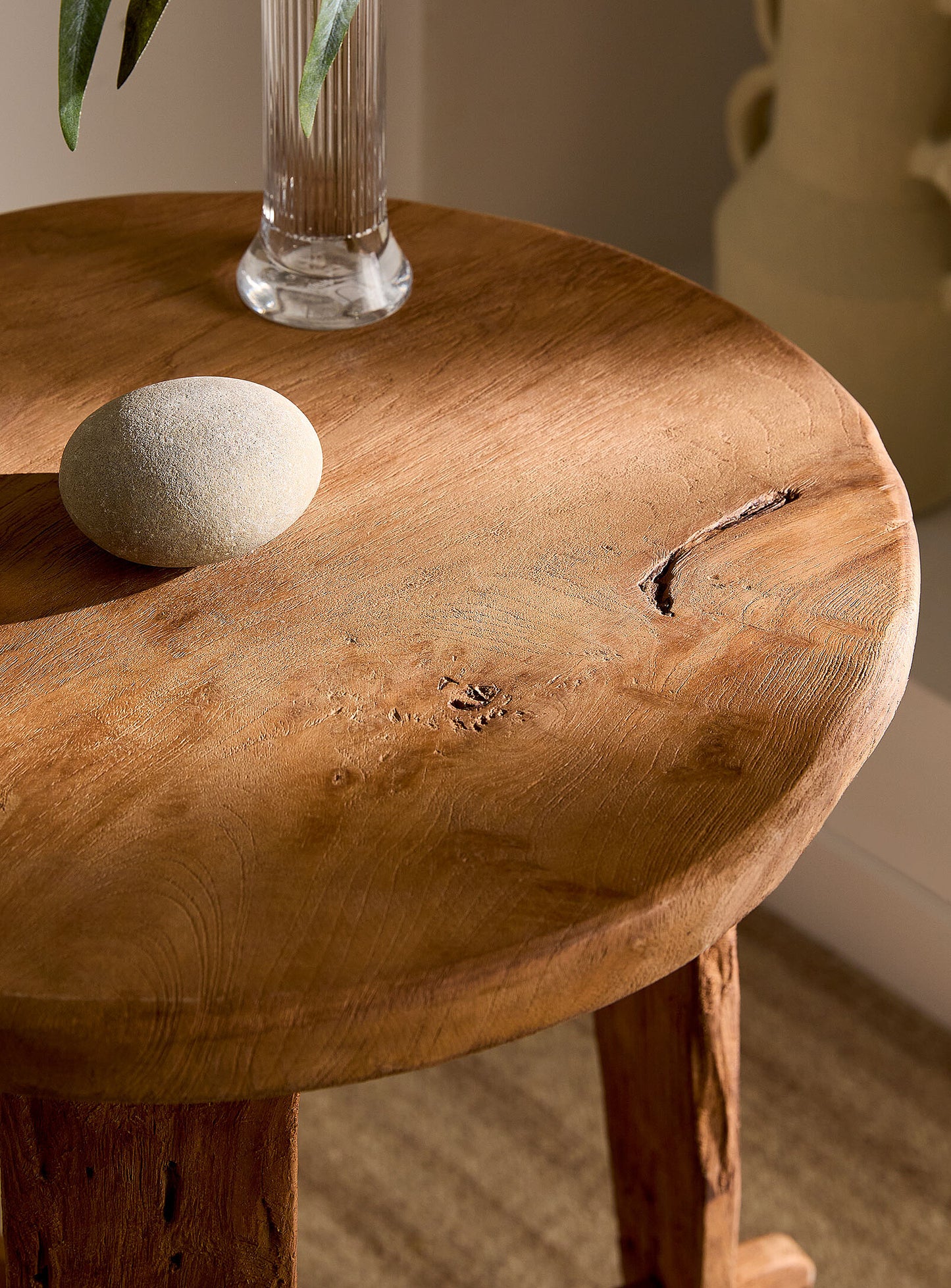 Table d'appoint Rembrandt en teck recyclé