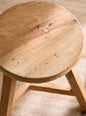 Tabouret rond vintage en teck