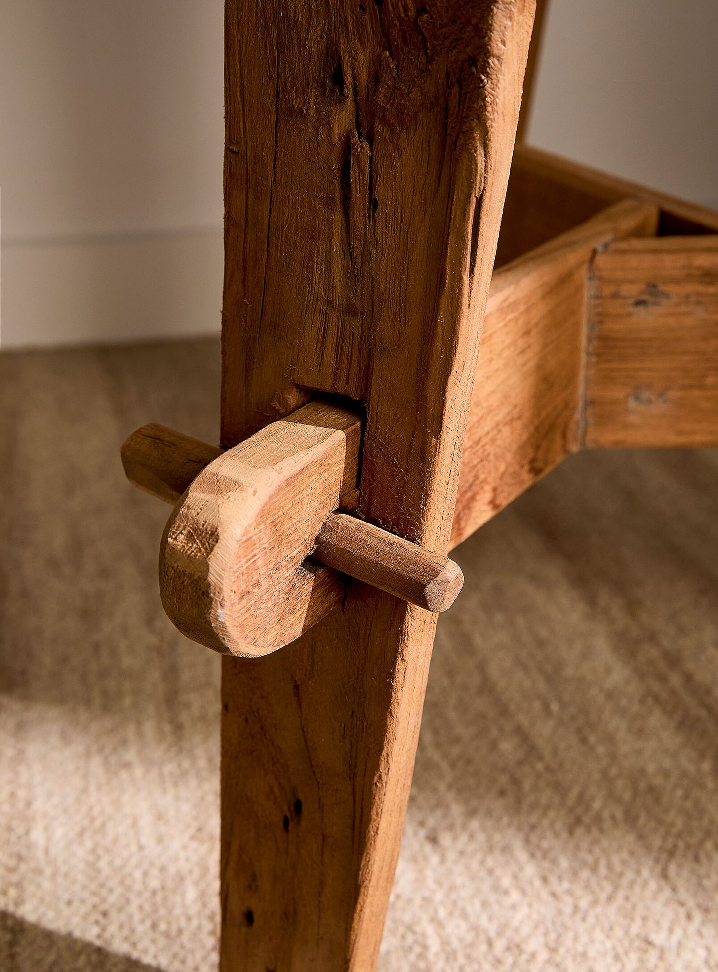 Table d'appoint Rembrandt en teck recyclé