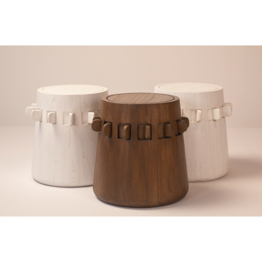 Mateo Java oak stool