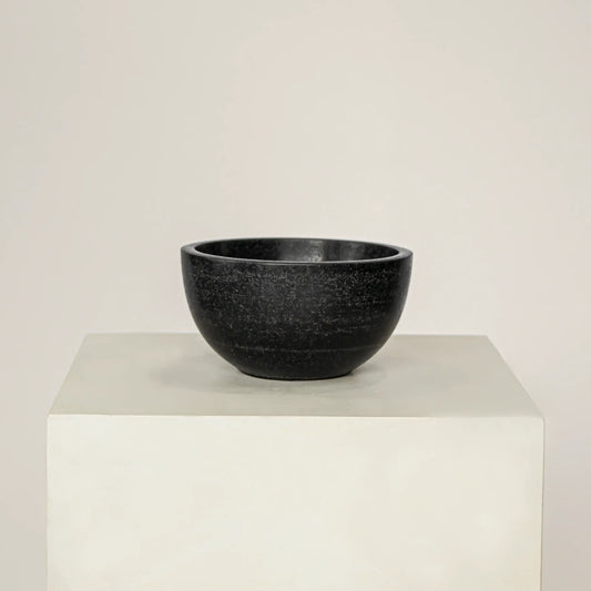 Marble bowl - Black 16cm