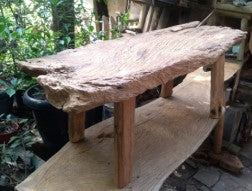 112CM old teak erosion bench