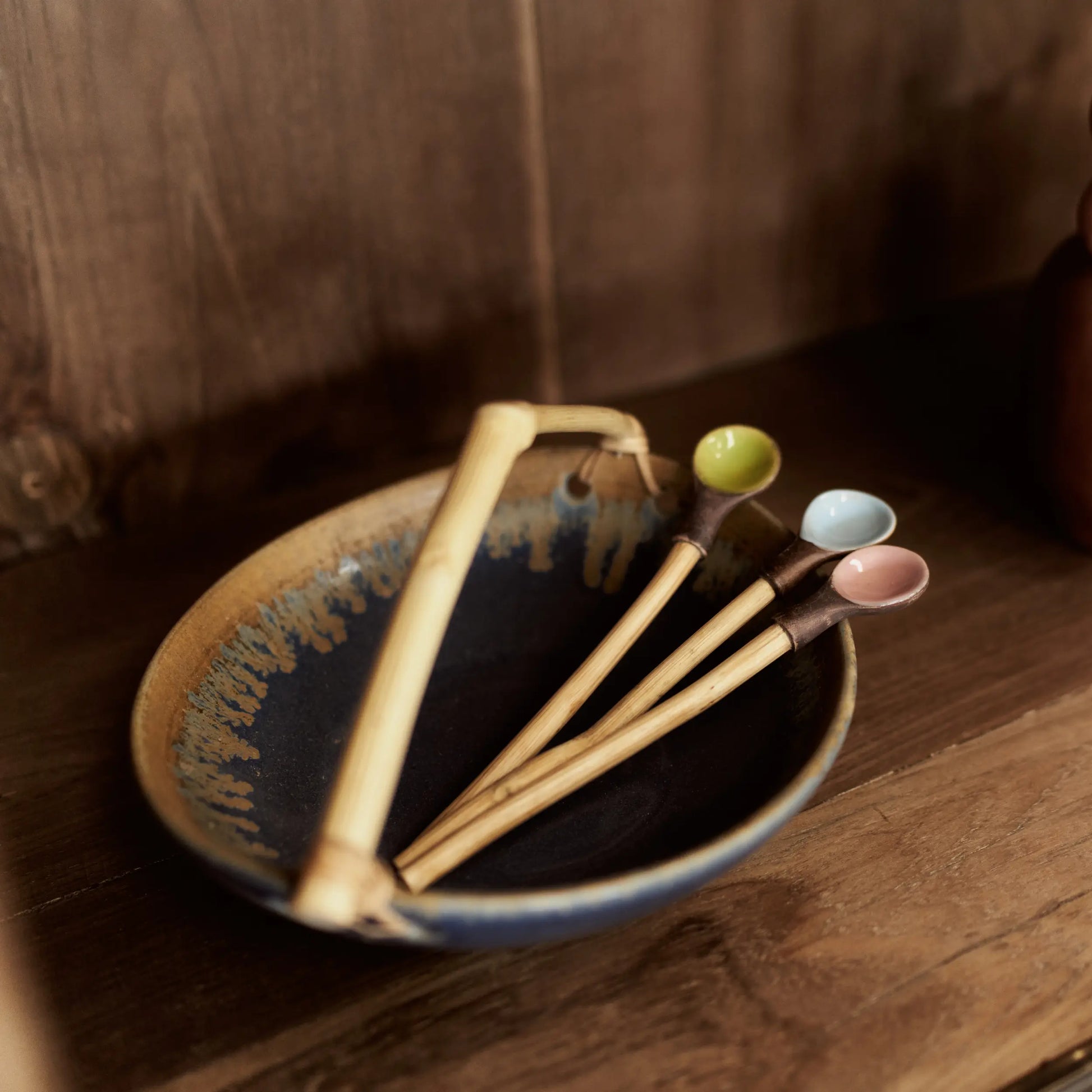 Cuillère en céramique et bois - CRUSOË