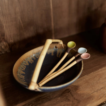 Cuillère en céramique et bois - CRUSOË