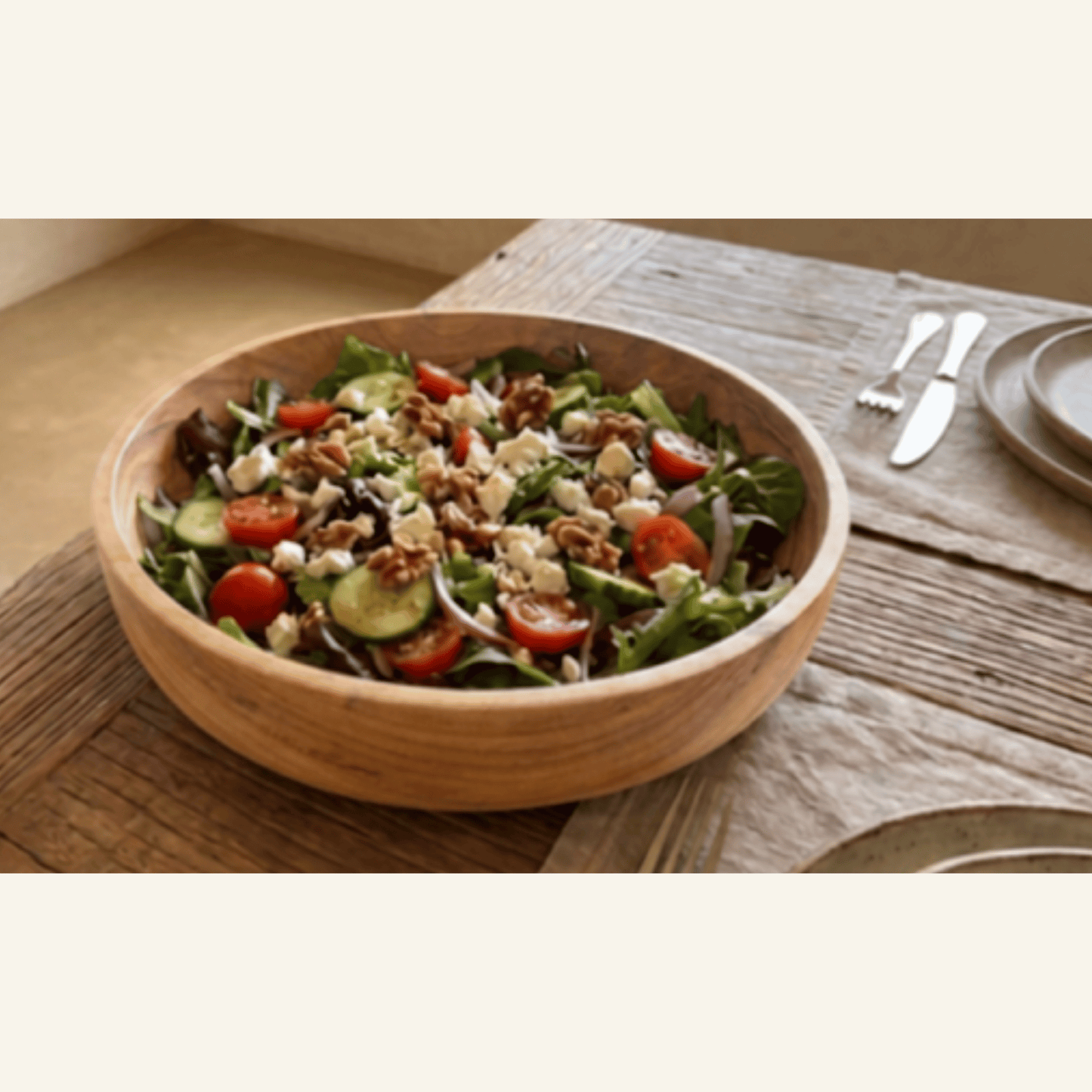 Petit bol a salade en teck