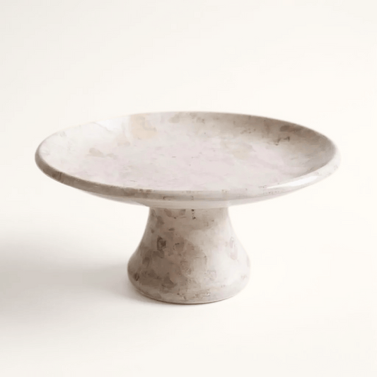 Plateau avec pied en marbre