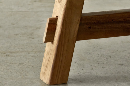 Table basse ronde en teck - collection Artisan 80cm