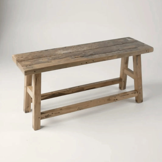 SIMON recycled teak bench - 90cm