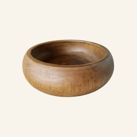 Large teak bowl