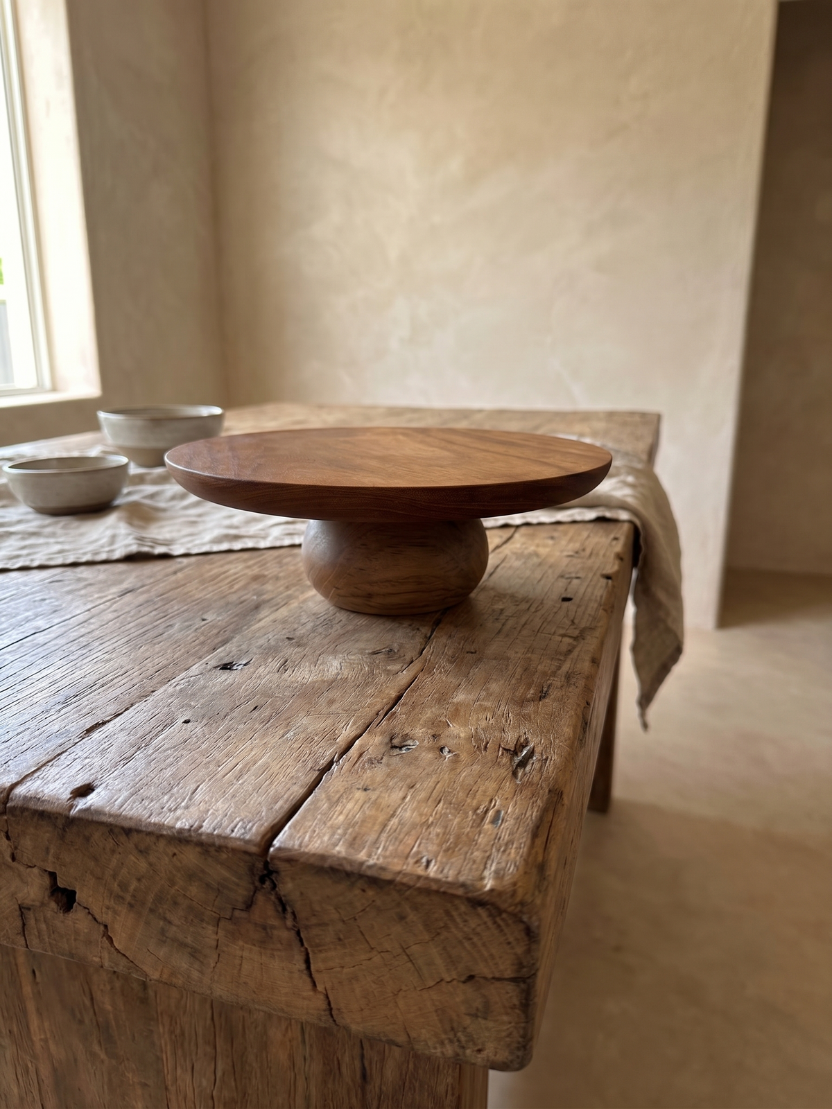 Teak wood cake board