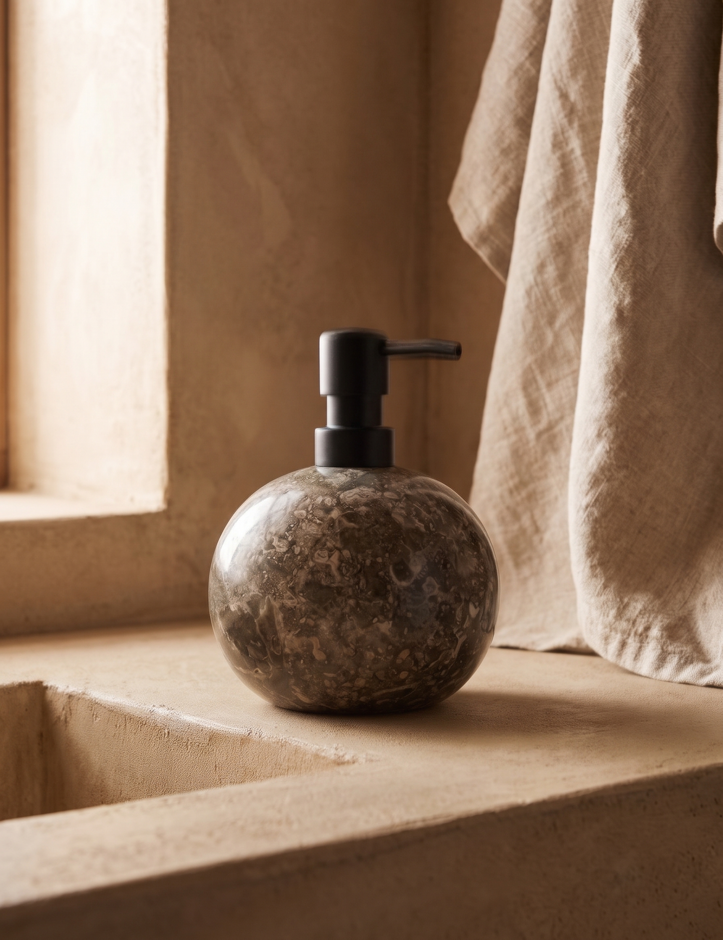 Distributeur a savon en marbre - Sphere