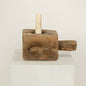 Antique teak mortar