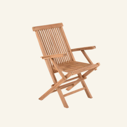 Folding chair with armrests