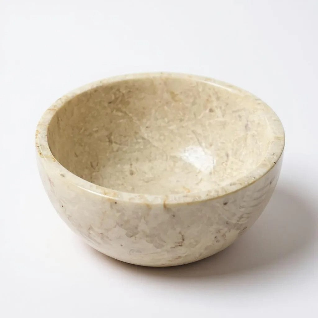Marble bowl -Cream