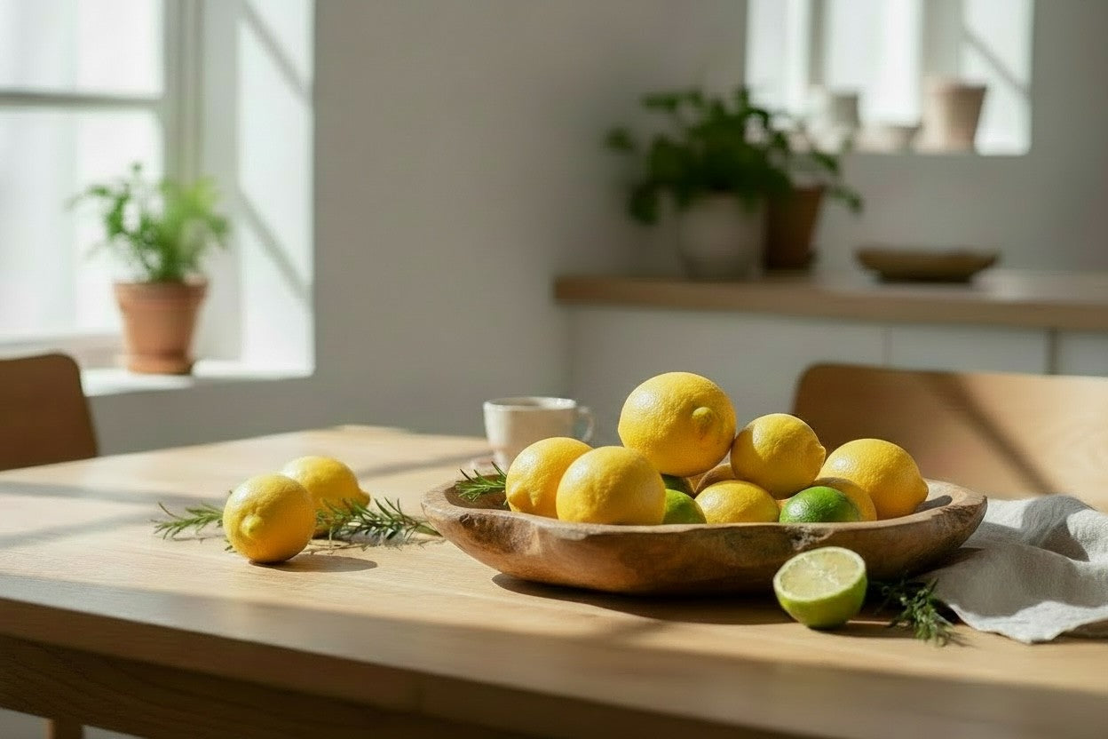 Teak serving bowl