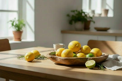 Teak serving bowl