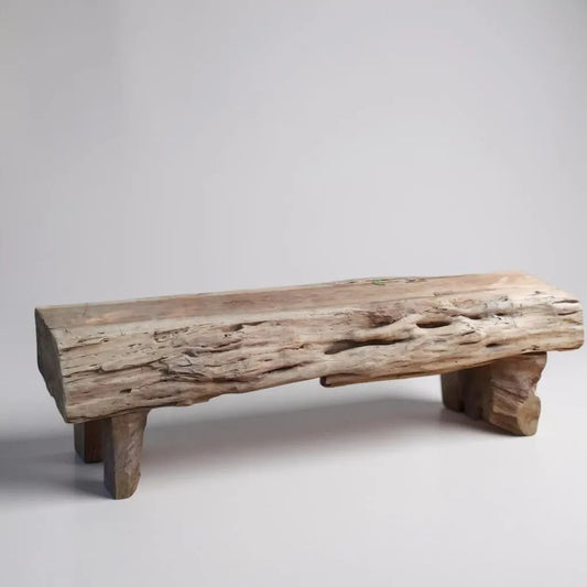 Log bench - old teak