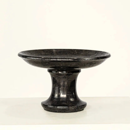 Freestanding Marble Serving Tray - Black