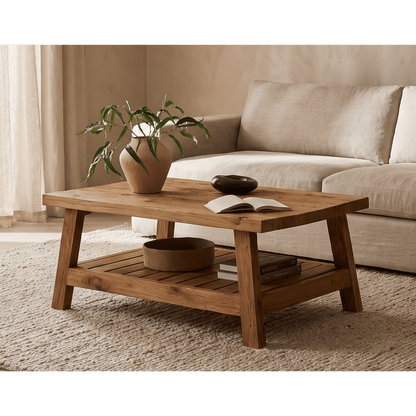 Table basse Ryan - teck recyclé