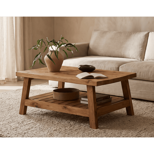 Table basse Ryan - teck recyclé