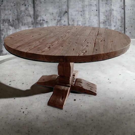 Table de cuisine en bois massif rustique